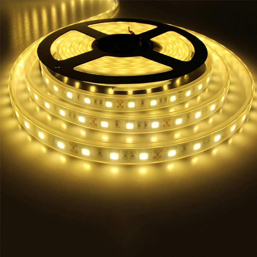 LED Strip 5050 IP68 Waterproof DC12V 60LED/M Outdoors LED Light Use Underwater for Swimming Pool Fish Tank Bathroom