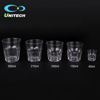 clear drinking glasses plastic