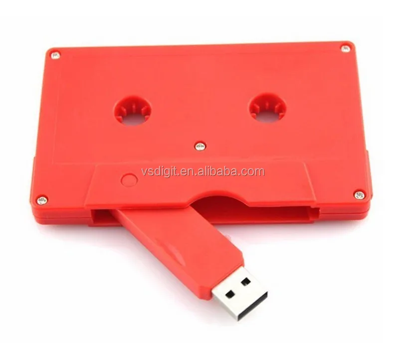 2TB USB 3.0//USB 2.0 Flash Drives Custom Cassette Audio Tape Memory Stick Storage