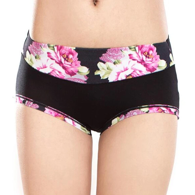 Flower Print Soft Comfortable Underpants Lingerie Underwear For Girls