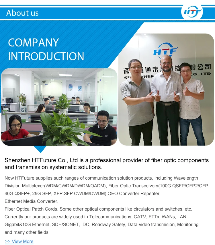 Integrated WDM Optical Platform EDFA Optical Amplifiers Optional