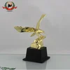 High Quality Metal Material Eagle Statue Trophy Gold Plating Eagle Sculpture Decoration Trophy