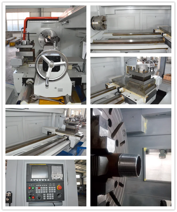 Hot sell!!! 1000mm Big Bore Metal Lathe QK1327 CNC Lathe for Threads Making