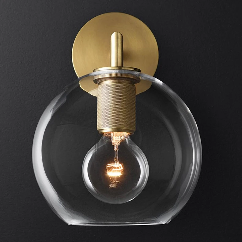 modern S304-B wholesale factory price vintage all brass  hotel  bedroom  living room copper wall light modern