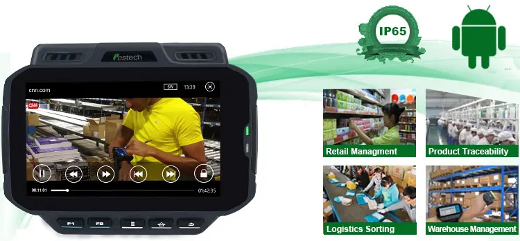 Android handheld smart wrist wearable data terminal WT04 for warehousing management