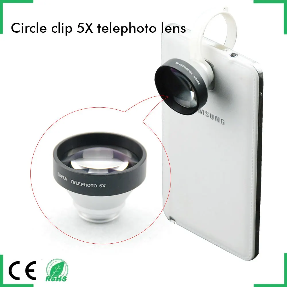 Mobile Phone Zoom Lens For Iphone Samsung Htc Motorola Lg Nokia 5x