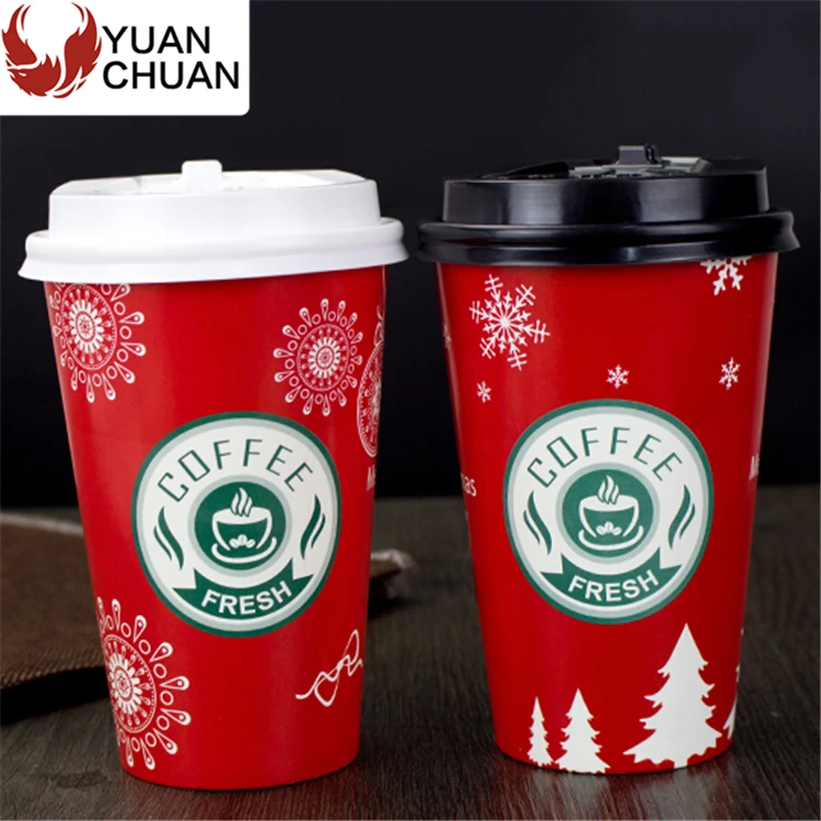 christmas paper cups with lids