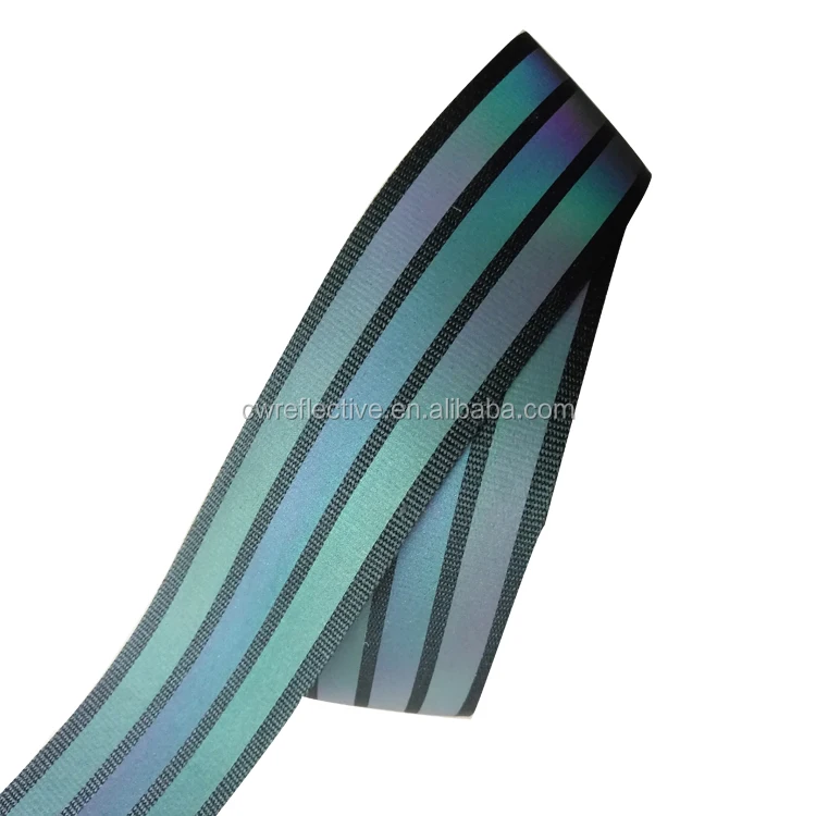 Custom Logo Reflective Nylon Webbing Strap - High Visibility