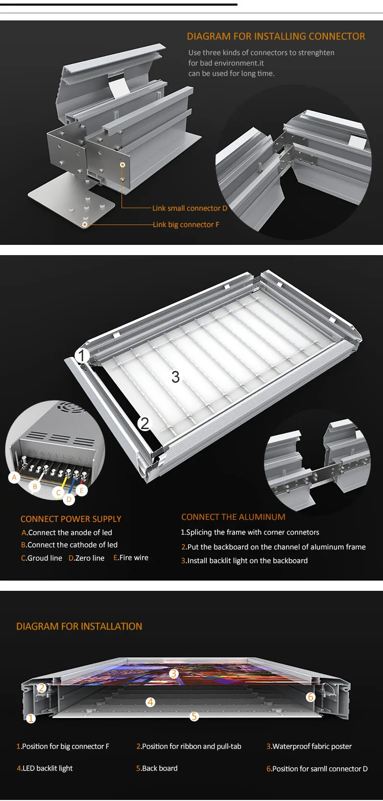 Banner Frame Lightbox System Outdoor Display Light Box Signs Buy