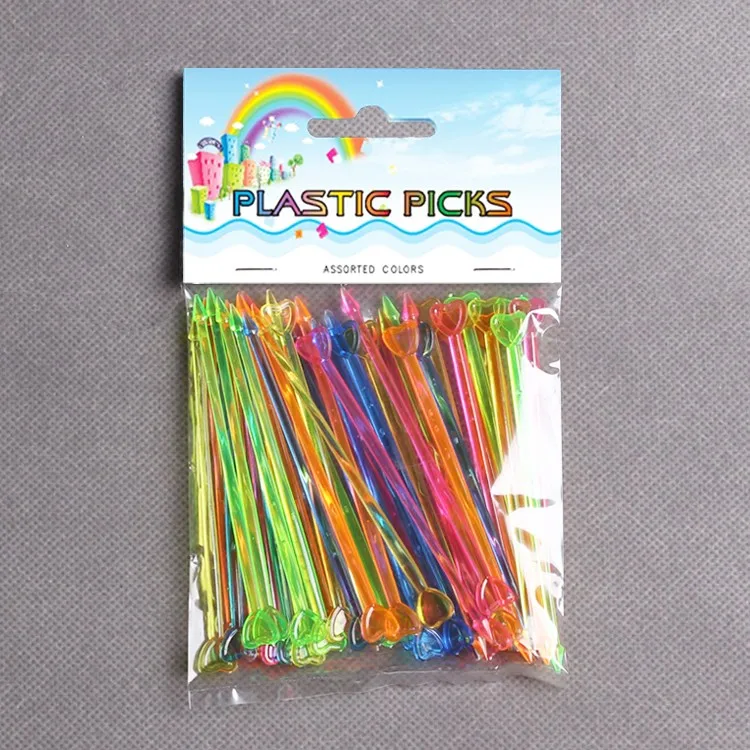 Plastic Cocktail Picks / Plastic Toothpicks / Plastic Fruit Pick Series