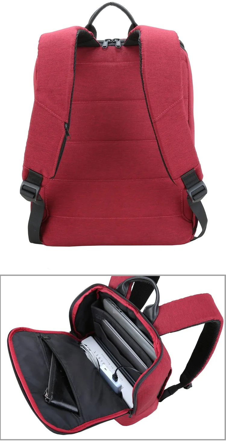 Ykk Anti Theft Zipper Design Bagpack Waterproof Custom Theft Proof Computer School Usb Laptop