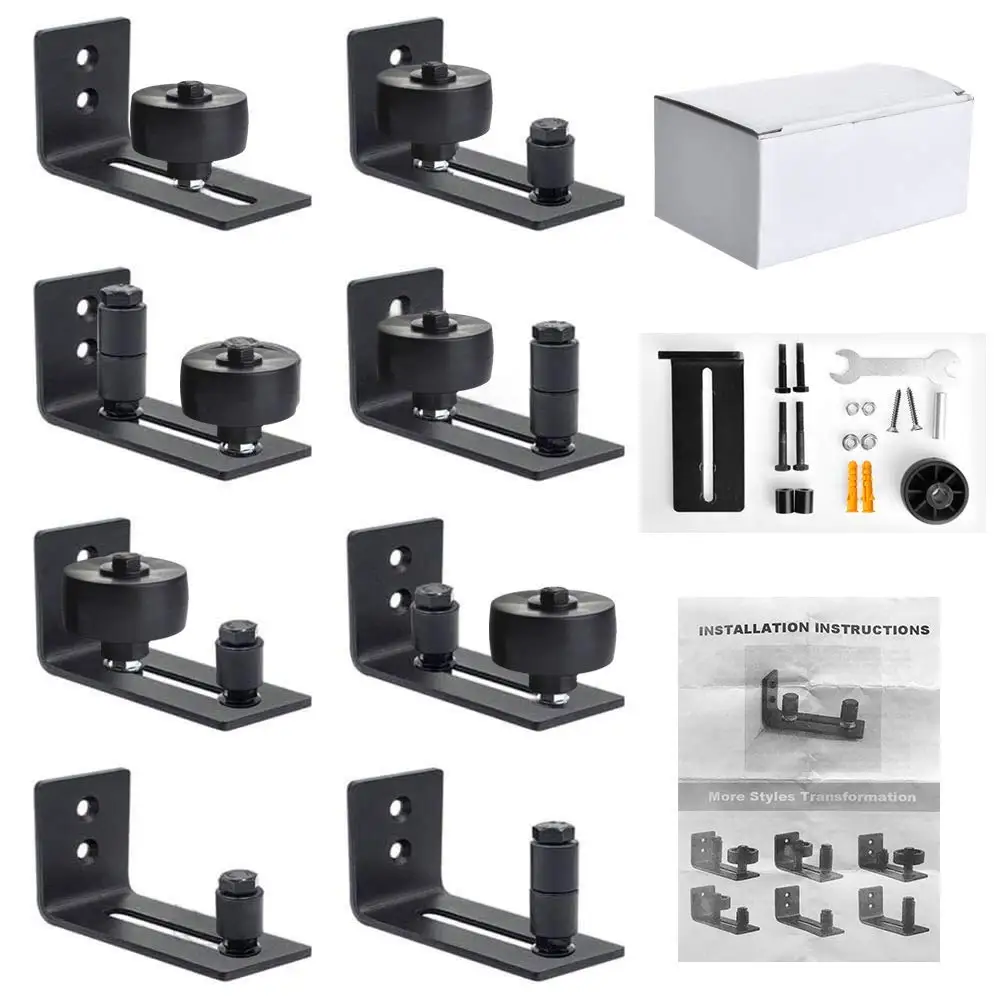 Buy Barn Door Floor Guide Roller Wall Mount Adjustable Channel Stay