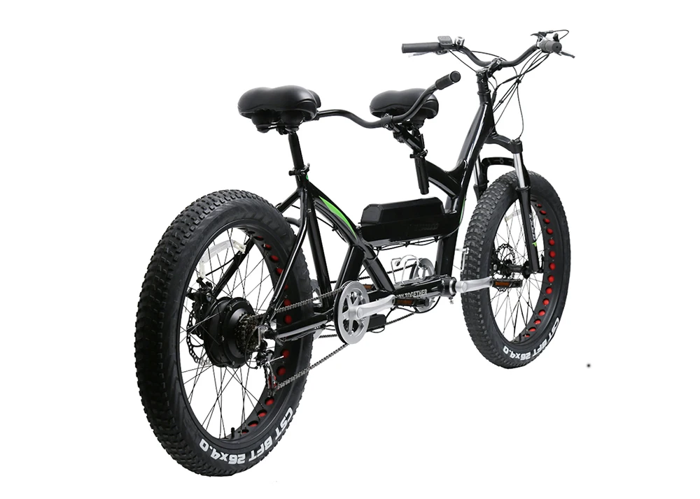 2 Seats Outdoor Cruiser Fat Tire Bicycle Two Wheeled Tandem Road Bike ... - HTB1K9 DaET1gK0jSZFrq6ANCXXaP