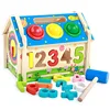 Children's Early Learning Puzzle Disassembly Knocking The Ball Geometry Pairing Multifunctional Wooden Educational Toys