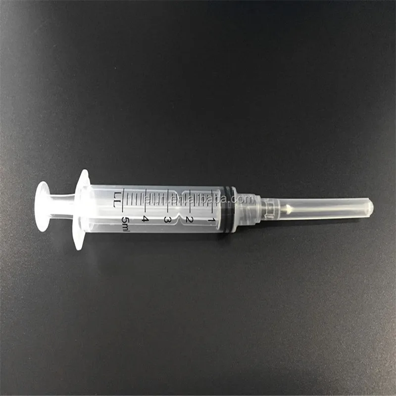 Wego 1ml 3 Ml 5ml 10ml 20ml 60ml Disposable Plastic Luer Lock Syringes with  Needle