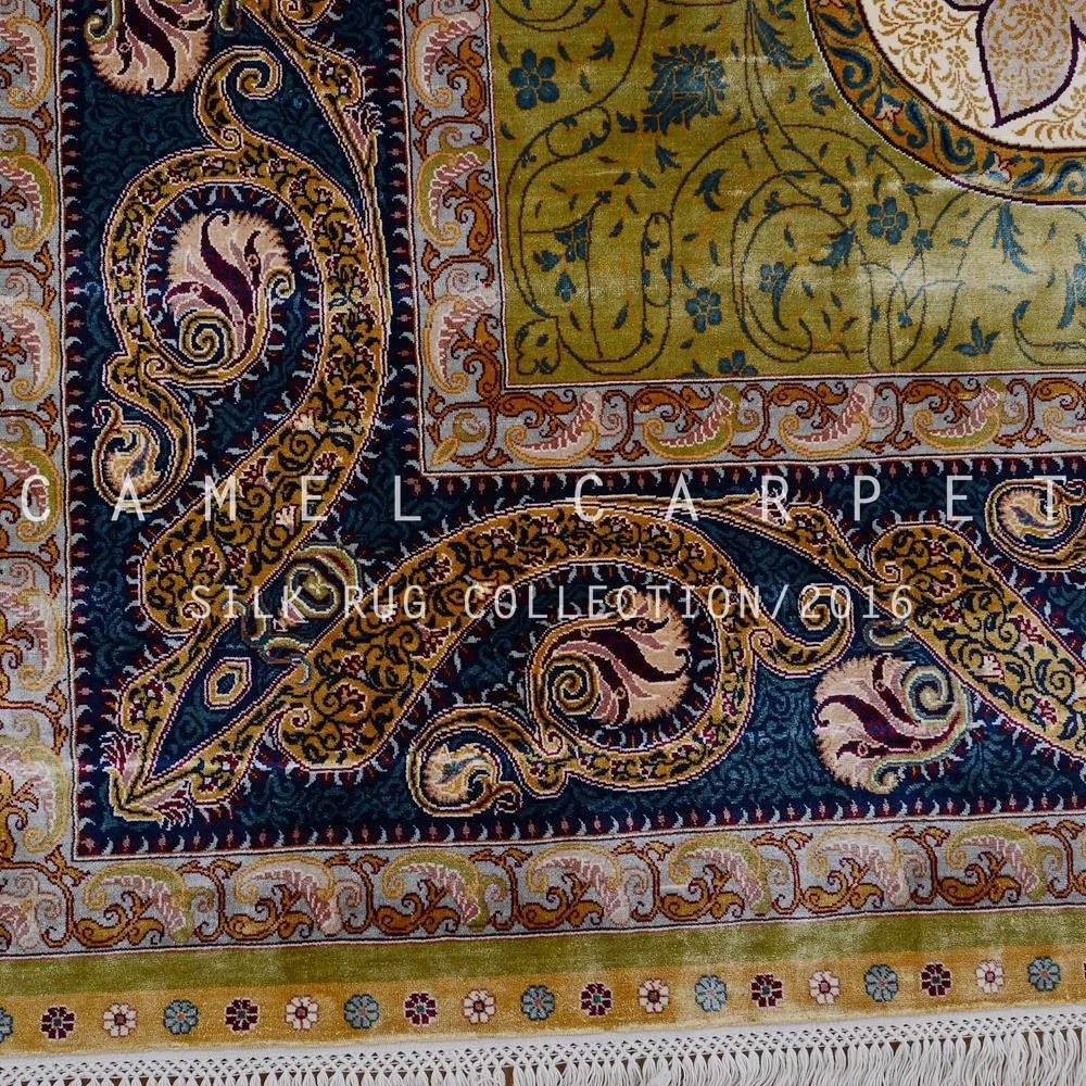 Oriental Bereich Teppich 200x300 Cm Handgewebte Seide Iranische