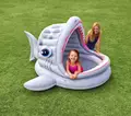 2016 New INTEX baby pool shark mouth shade outdoor pool children s wading pool 201cmX198cmX109cm