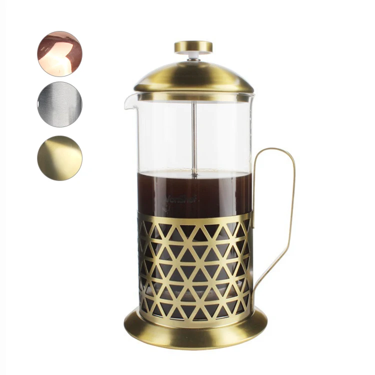 Gold 34oz Stainless Steel French Press Glass Coffee Press Buy Gold