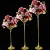 European-style wedding decoration furnishing articles wedding centerpiece flower stand,tall flower vase gold