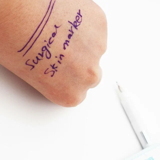 Surgical Skin Marker Pen Used To Mark The Skin Of The Patient During