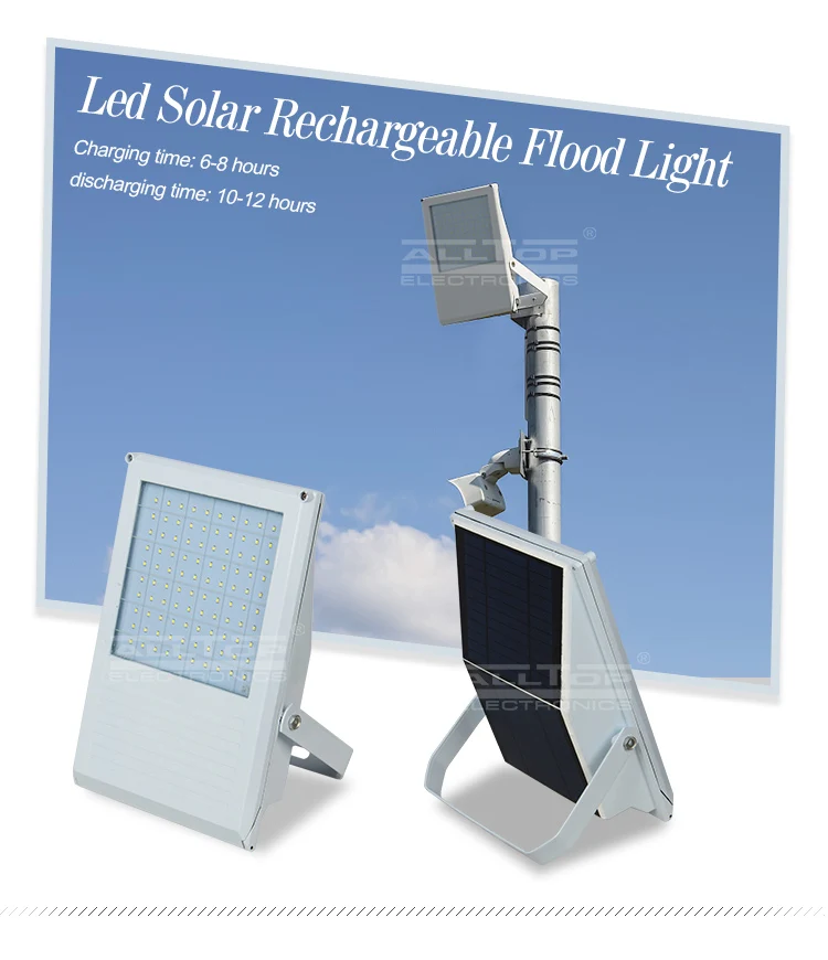 Aluminum bridgelux waterproof outdoor 7w solar led flood light