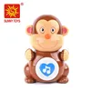 Monkey animal shape baby crib musical hanging educational baby bed bell