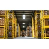 three upright selective warehouse arrangement heavy duty powder coating storage rack