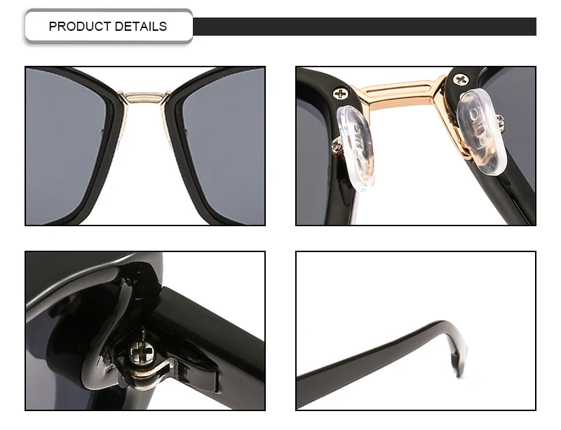 2019 Cool Metal Custom Logo Fashion Branded Sunglasses  For Men Women Square Polygon Glasses