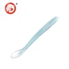 Small silicone covered plastic handle kids soup spoon