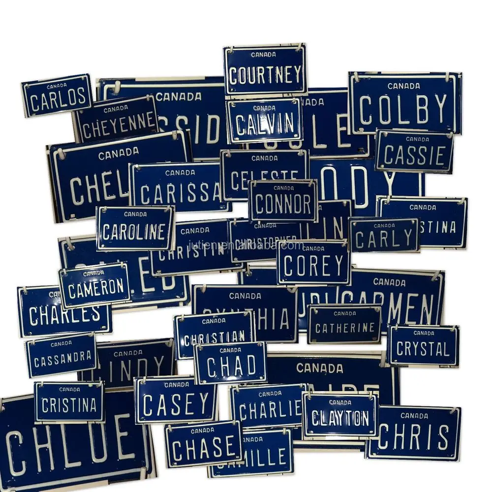 Wholesale Personalized American California Bike Metal Mini Name Kids