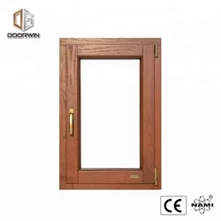 Wood grain aluminium frame glass doors and bi-fold door waterproof toilet alloy casement windows