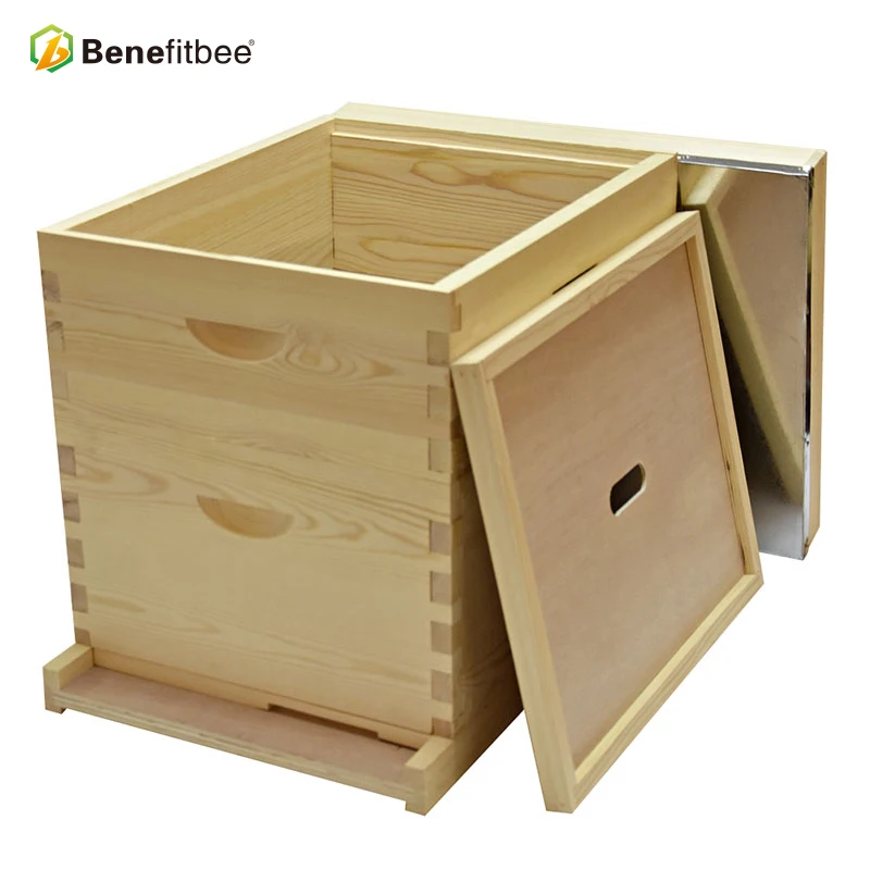Wholesale Bee Langstroth Beekeeping Wooden Beehive Box For Beekeeping