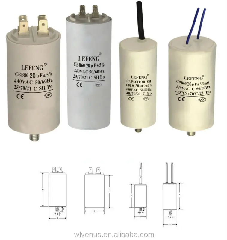 Конденсатор cbb60 500vac