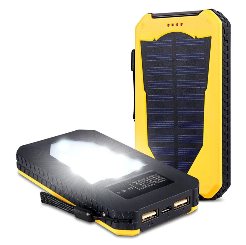 2019 ready to ship Polymer Solar Camping Light Mobile Power 20000 mAh Mobile Power Bank Multifunction Mobile Charging
