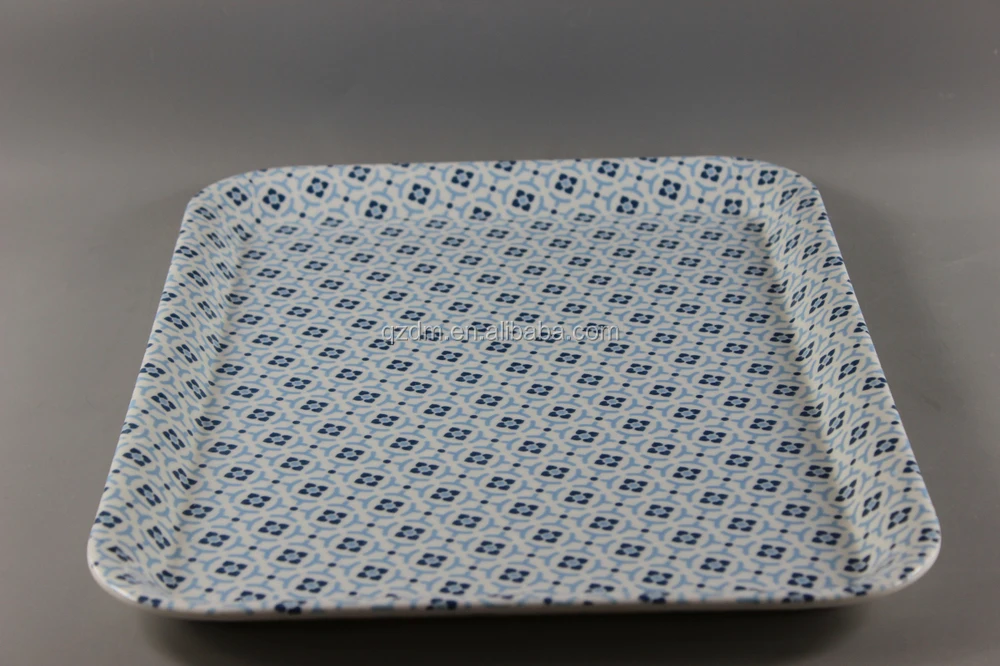 Custom Print Melamine Rectangular Trays