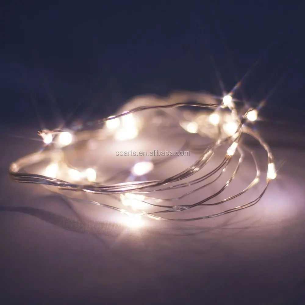 Battery Powered Miniature LED Wire indoor Christmas decorative Lighting with Timer