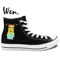 Wen Hand Painted Sneakers Design Custom Minions Play Golf Despicable Me High Top Men Women s