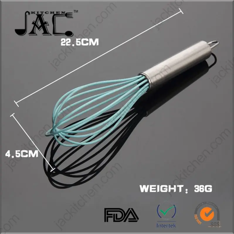 Bulk Stainless Steel Silicone Cooking Egg Whisk