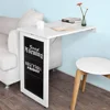 Wholesale white with blackboard computer table foldable wall-mounted floor table kitchen table