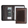 Custom executive Zipper A4 size business Leather Portfolio File Folder