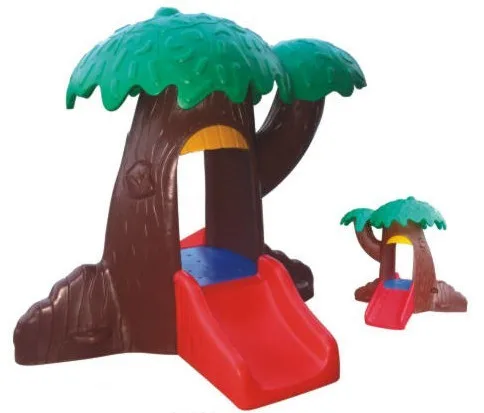 plastic treehouse with slide
