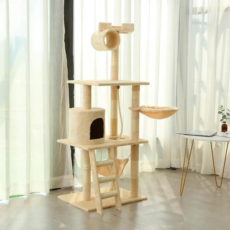 Cat Tree Toy Furniture Cat Activity Tree Purple Pet Toys Big Cat Tree