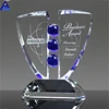 New Promotional Cheap Corporate Gift With Custom Logo Printed Glass Crystal Trophy