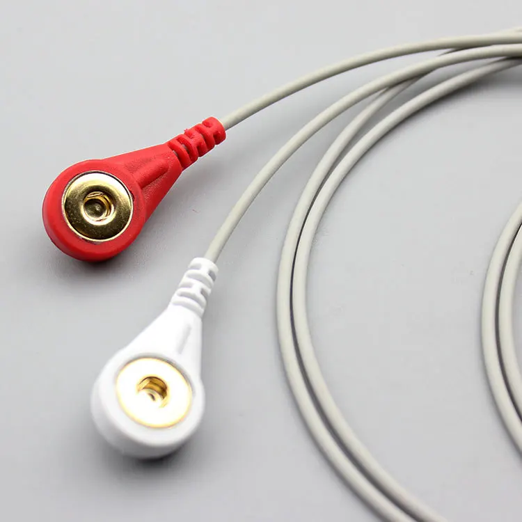 Shielded Emgecg Snap Electrode Cable Buy Shielded Ecg Snap To Open Cable40mm Medical Snap 2310