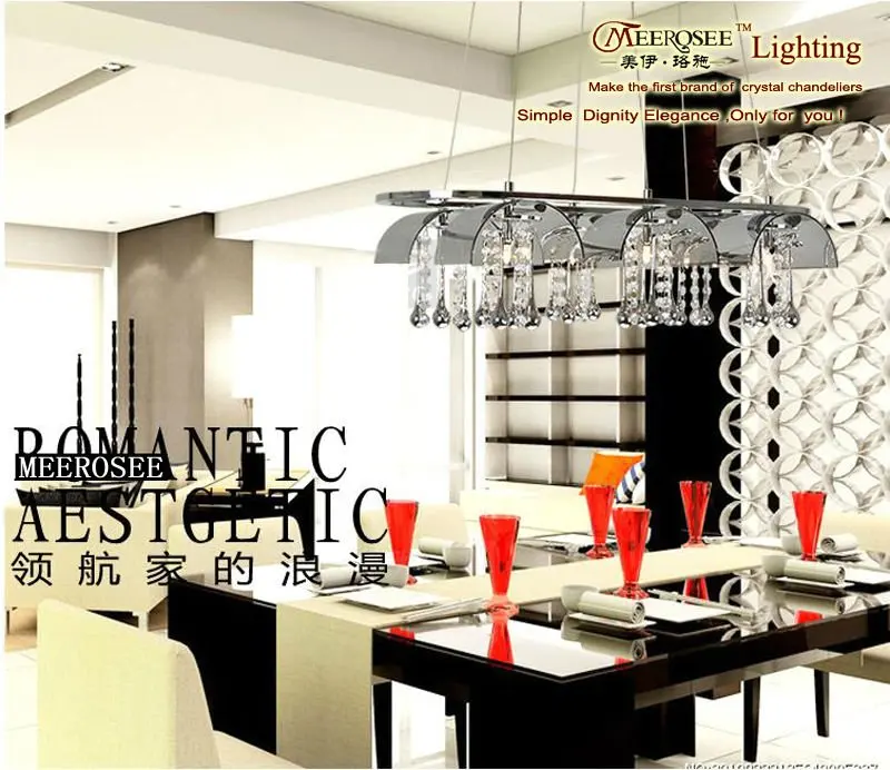 Moderna lámpara de cristal light pendant para centro de mesa ... Modernas Lámparas decoración