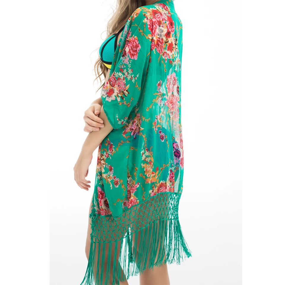 Floral Bathing Suit Cover Up Factory 