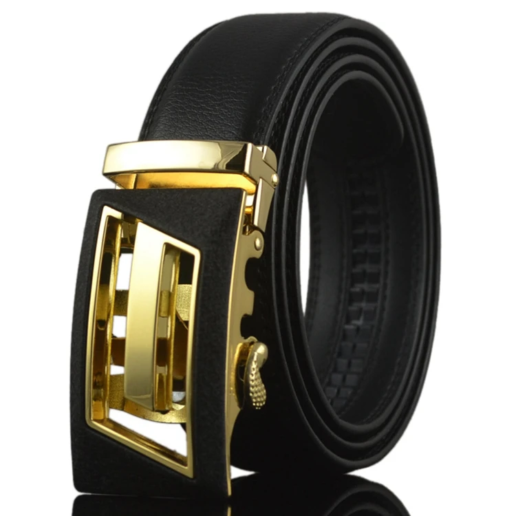 High Quality Black Man Genuine Leather Belt - Buy Leather Belt,Genuine ...