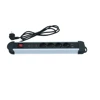 Dual USB port 4 way electric schuko socket Germany, power strip long cord with surge protection overload protection