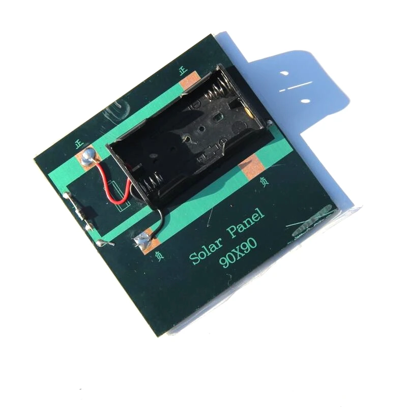 BUHESHUI 1W Solar Panel With Base For AA Battery 1W 4V Solar Cell For 1.2V 2xAA Rechargeable Battery Charging Directly New