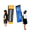 custom advertising human backpack flag